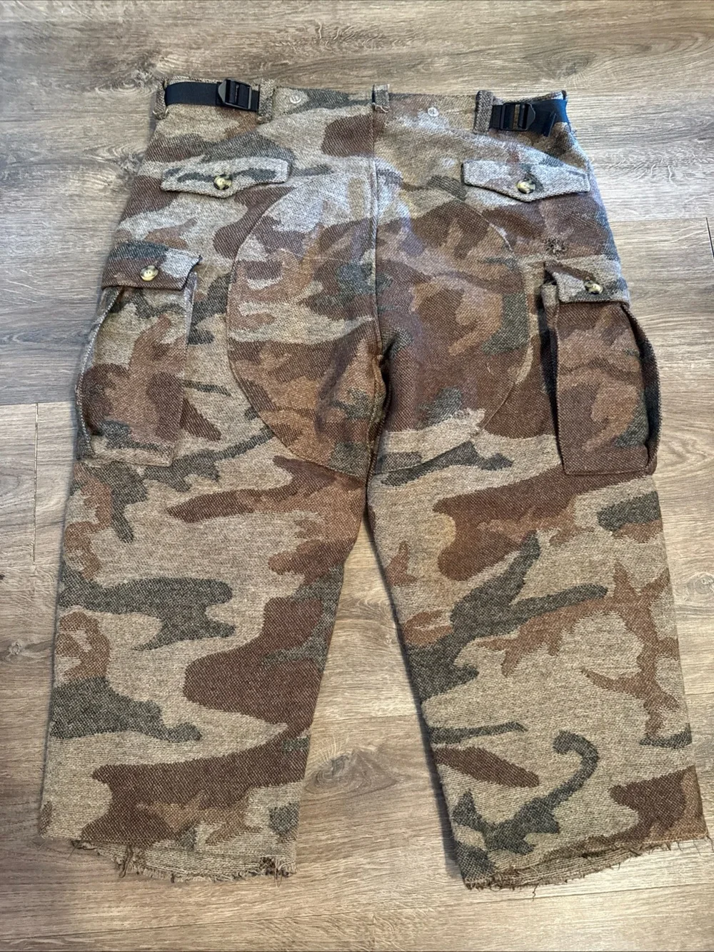 Weatherby Camo Field Coat Hunting Jacket size XL with Pants Size 36 Wool